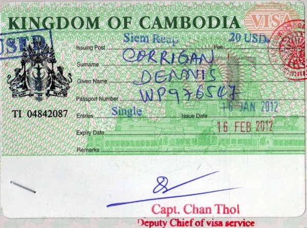 виза в камбоджу