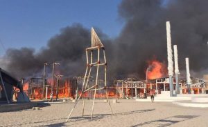 Пожар в детском лагере в Крыму 2016 на Казантипе