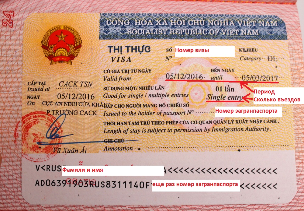виза во вьетнам в 2016 2017 году